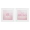 Stupell Industries Pink Feminine Empowerments 2pc Framed Print Under Glass Set, design by Kim Allen